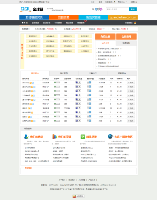 Thinkphp 友链买卖互换程序  仿alivv爱链网友链交易平台源码-百科资源