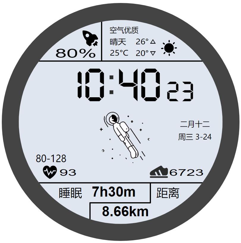 很火的华为太空人表盘源码-百科资源